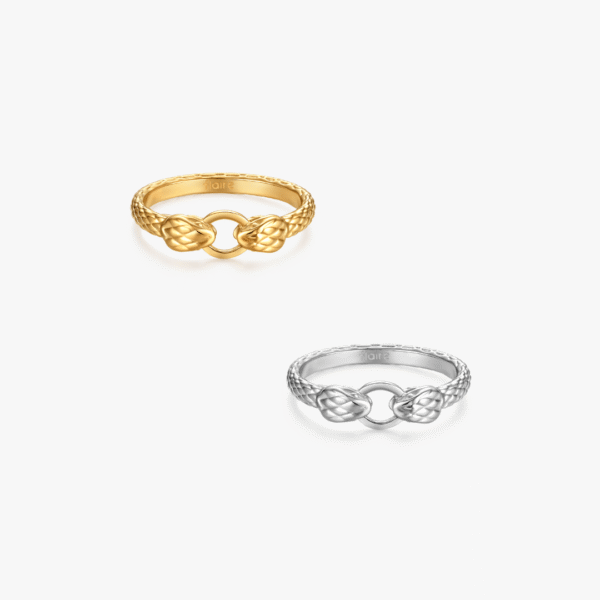 Dual Head Snake Ring