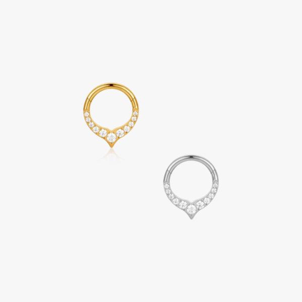 Hazel V Shaped Titanium Hoop (Single)