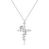 Upgraded Crown Cross Necklace for Women, 14K Gold Plated Crown Cross Pendant Necklace (5)