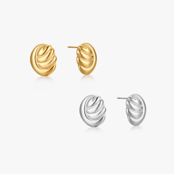 Norah Wave Stud Earrings